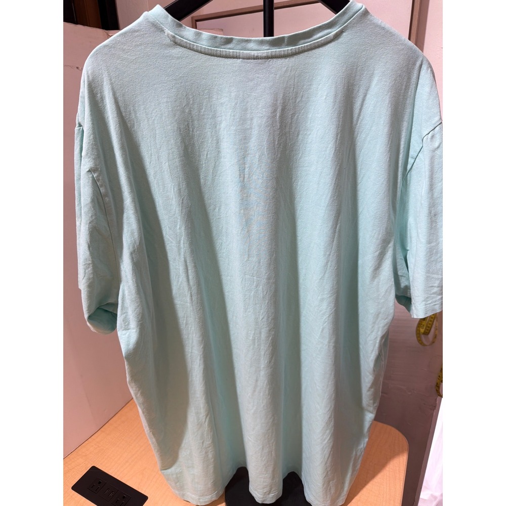 US Polo Assn Mens XXL Mint Green V-Neck Short Sleeve T-Shirt Orange Logo Tee - Picture 3 of 5